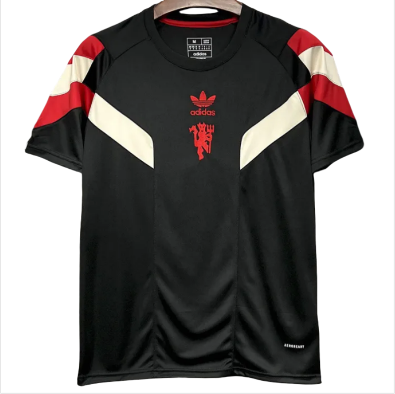 24-25 Man Utd Black Red White Training shirts