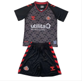 24-25 Sunderland Grey Black GoalKeeper Kids Soccer Jersey