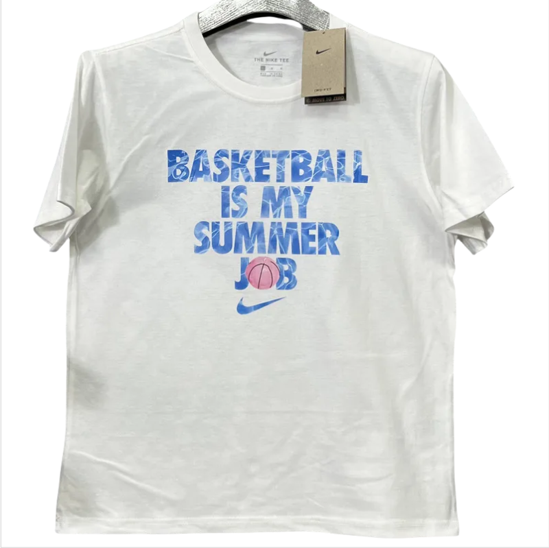 T208 NK White High Quality Casual T-Shirt