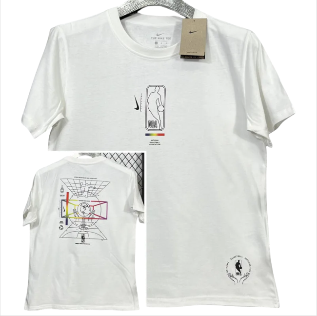 T216 NBA White High Quality Casual T-Shirt