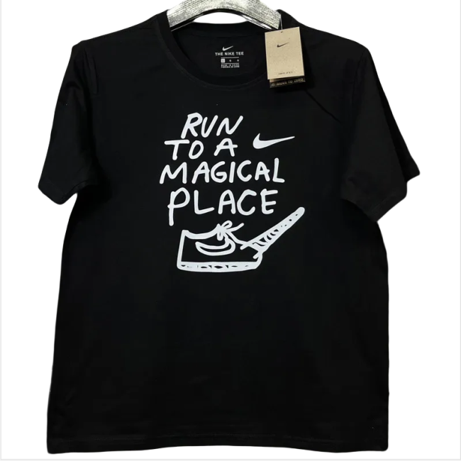 T211 NK Black High Quality Casual T-Shirt