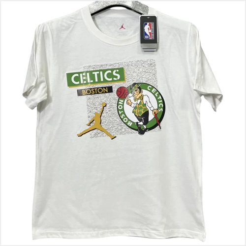 T196 Celtic Jordan White High Quality Casual T-Shirt