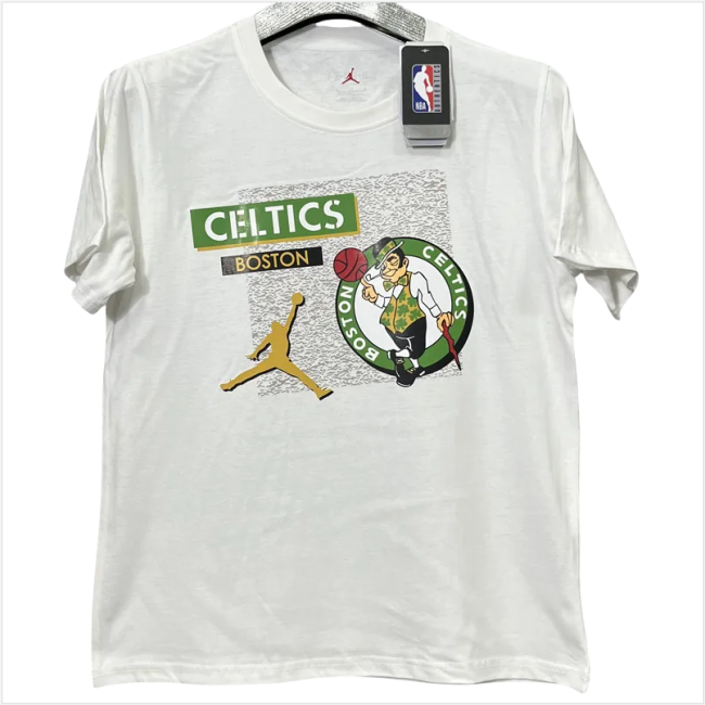 T196 Celtic Jordan White High Quality Casual T-Shirt