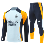 Kids Real Madrid Training Suit Light Blue 2024/25