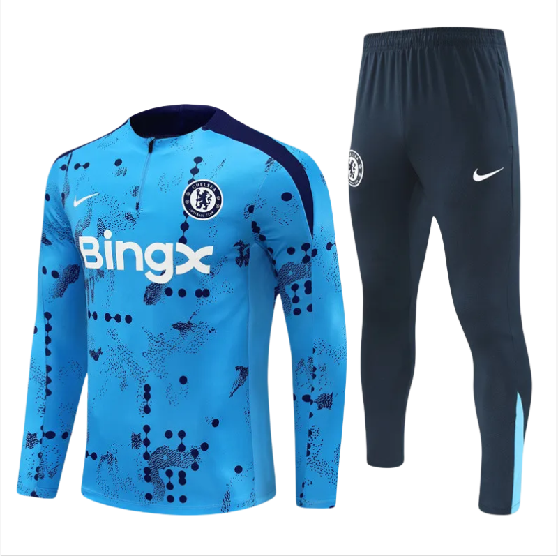 Kids Chelsea Training Suit Blue Dots 2024/25