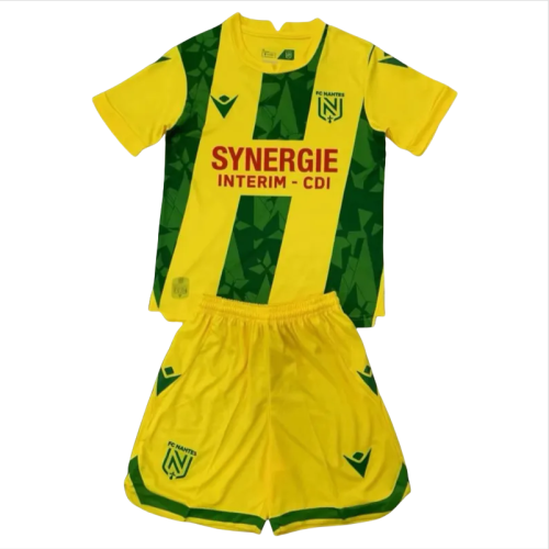 24-25 Nantes Home Kids Soccer Jersey