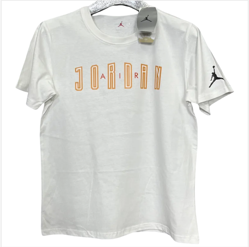 T174 Jordan White High Quality Casual T-Shirt