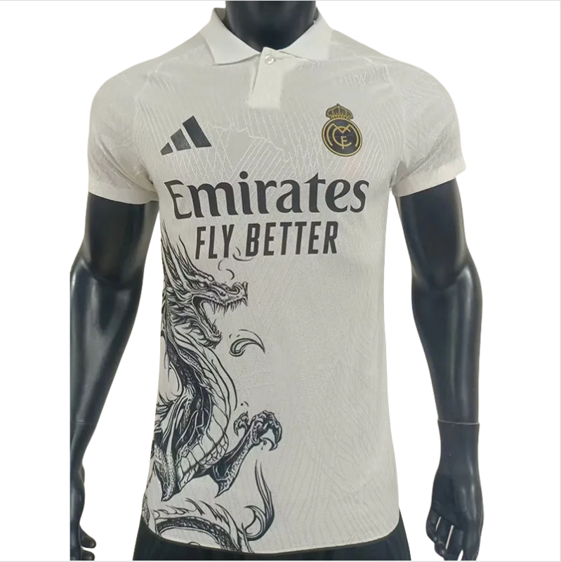 24-25  Mens Real Madrid White Special Edition Player Version Soccer Jersey