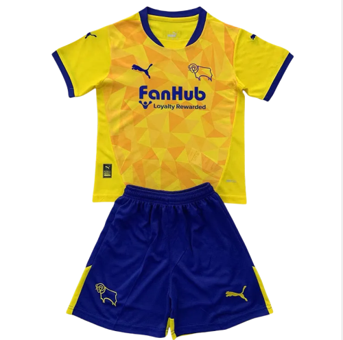 24-25 Derby County Third Kids Soccer Jersey