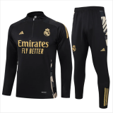 Kids Real Madrid Training Suit Black 2024/25