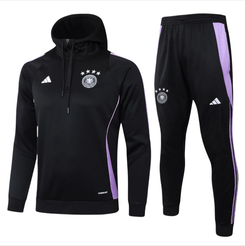Kids Germany Hoodie Sweatshirt + Pants Suit Black 2024