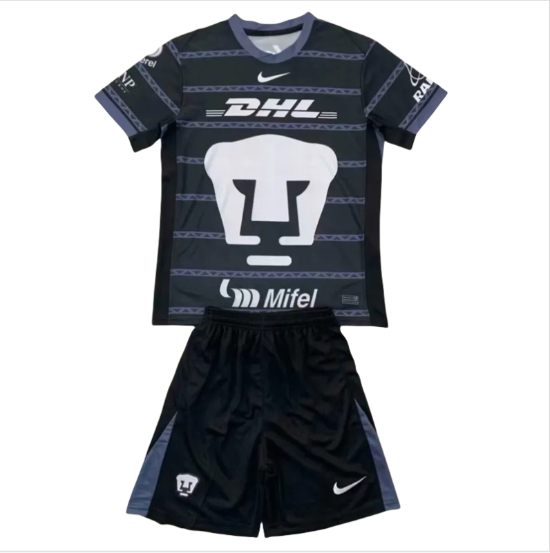 24-25 Pumas UNAM Black GoalKeeper Kids Soccer Jersey
