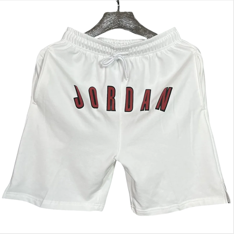 M005 Jordan White Pure Cotton Fabric Casual Short Pants