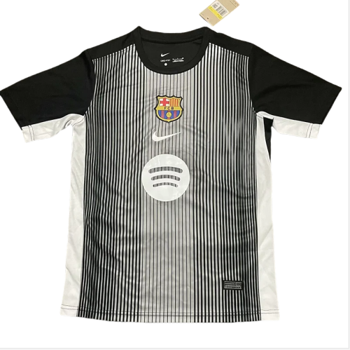 24-25 Mens  Barcelona White Black Training shirts