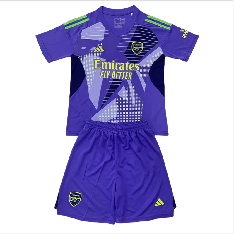 24-25 ARS Purple GoalKeeper Kids Soccer Jersey