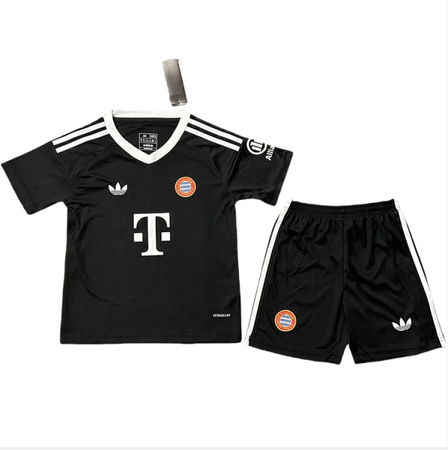 24-25 Bayern Black GoalKeeper Kids Soccer Jersey
