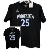 T160 Jordan ROSE #1 Black High Quality Casual T-Shirt