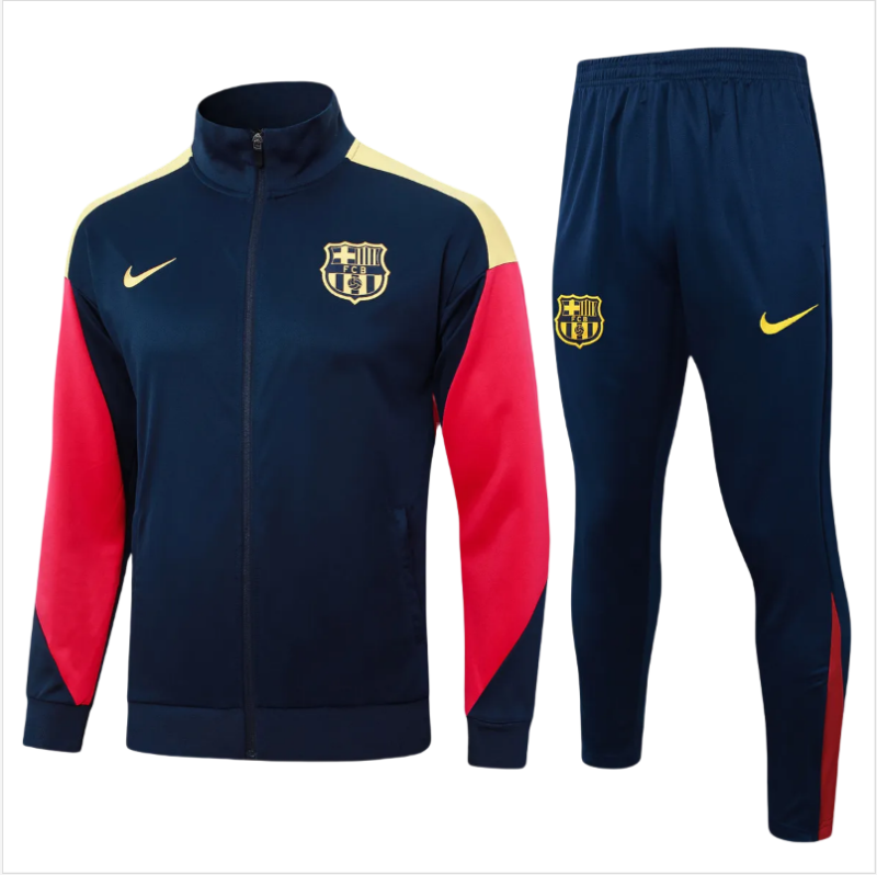 Kids Barcelona Jacket + Pants Training Suit Royal 2024/25
