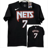 T200 Nets DURANT #7 Black High Quality Casual T-Shirt