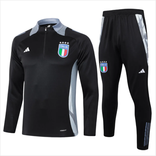 Kids Italy Training Suit Black 2024