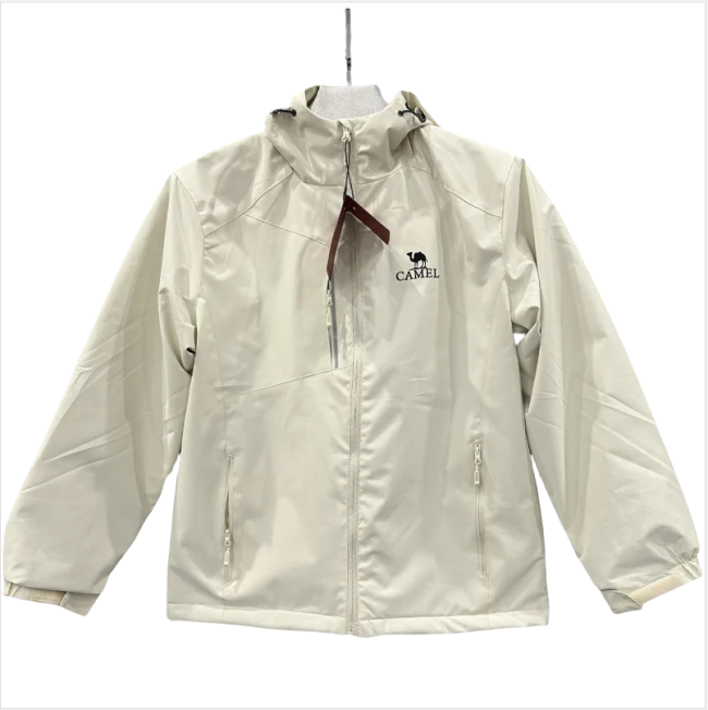 2024 Camel Velvet Thickened warm Beige Outdoor Jackets