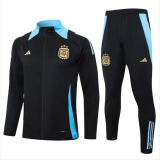 Kids Argentina Jacket + Pants Training Suit Black 2024