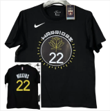T224 WARRIORS WIGGINS #22 Black High Quality Casual T-Shirt