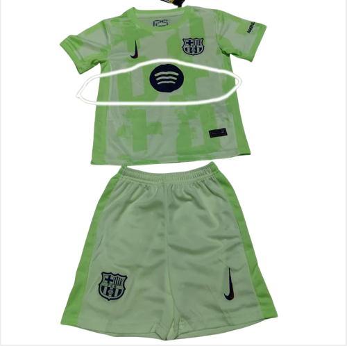 24-25   Barcelona Third Kids Soccer Jersey