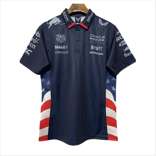 2024 F1 Red Bull Royal Blue Polo Racing Suit