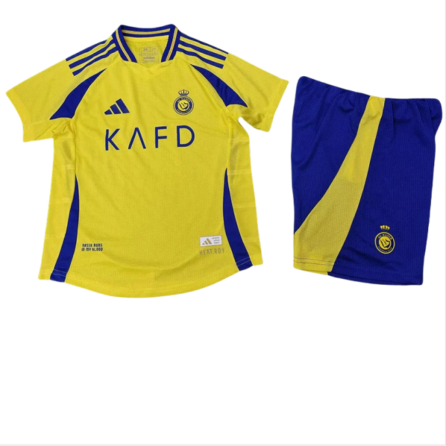 24-25 AL-Nassr Home Kids Player Version Soccer Jersey