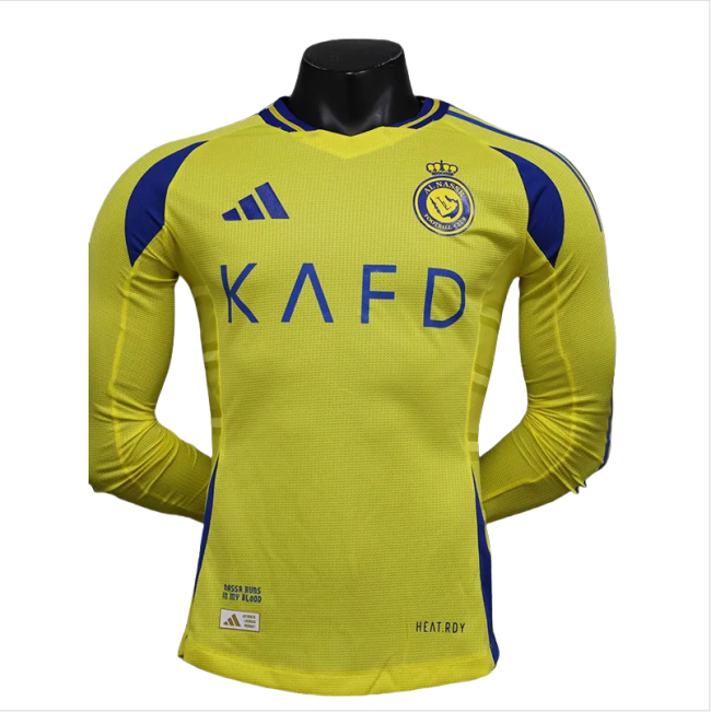 24-25 AL-Nassr Home Long Sleeve Player Version Soccer Jersey