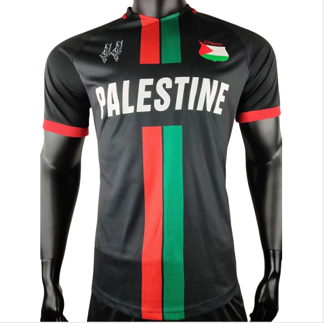 24-25 Palestina FC Black Player Version Soccer Jersey