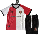 24-25 Feyenoord Home Kids Soccer Jersey