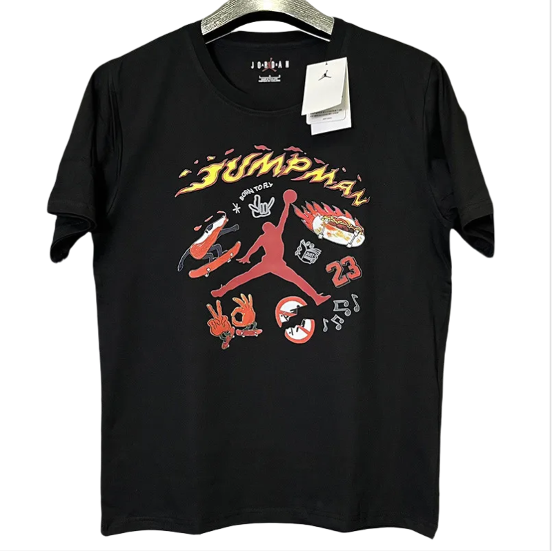 T267 Jordan Black High Quality Casual T-Shirt