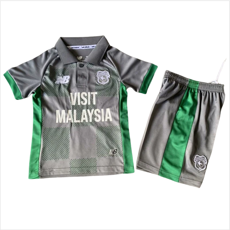 24-25 Cardiff City Away Kids Soccer Jersey