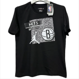 T198 Nets Jordan Black High Quality Casual T-Shirt