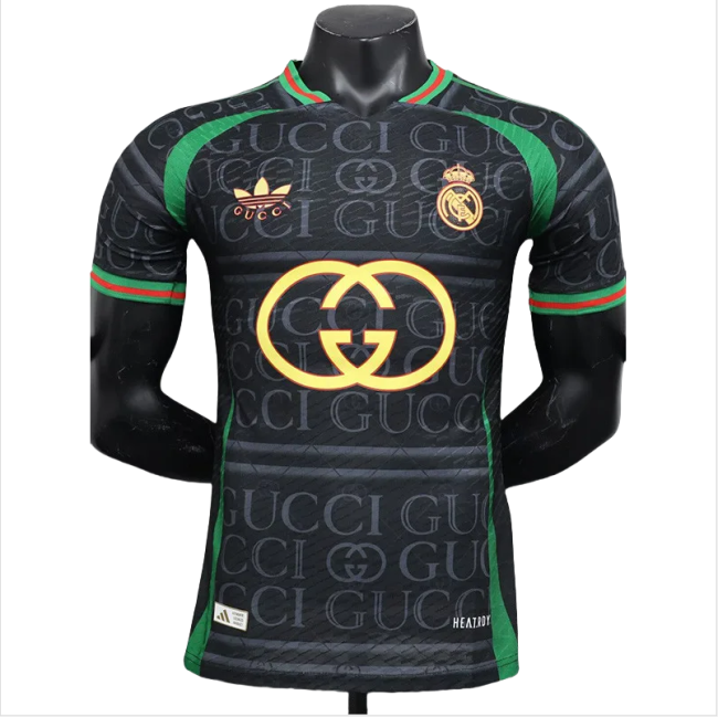24-25 Real Madrid  Black Green Special Edition Player Version Soccer Jersey