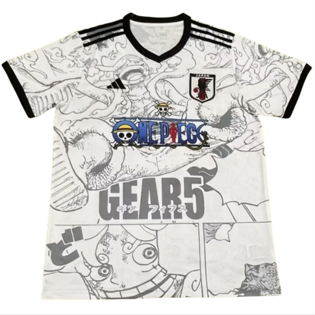 24-25 Japan ONEPECE White Special Edition Fans Soccer Jersey
