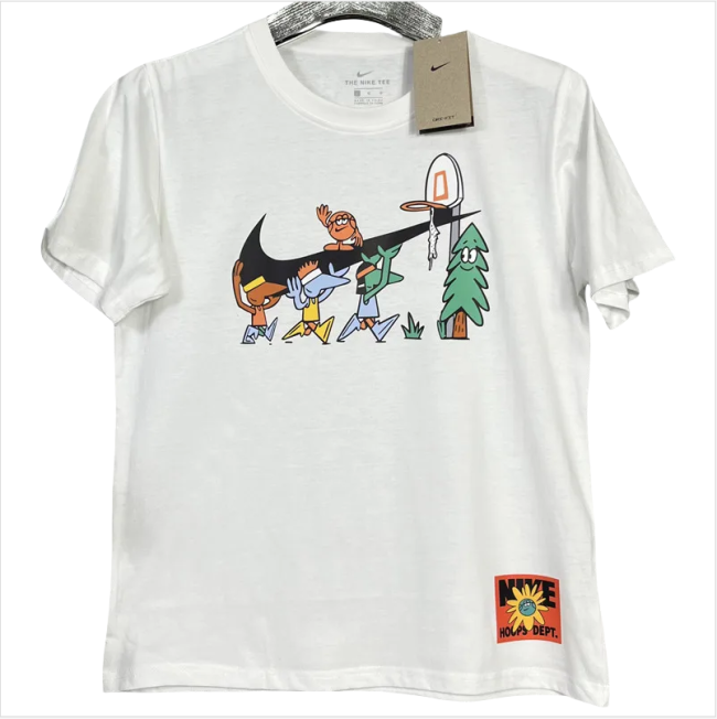 T219 NK White High Quality Casual T-Shirt #小标