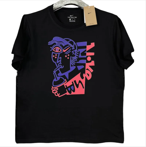 T232 NK Black High Quality Casual T-Shirt