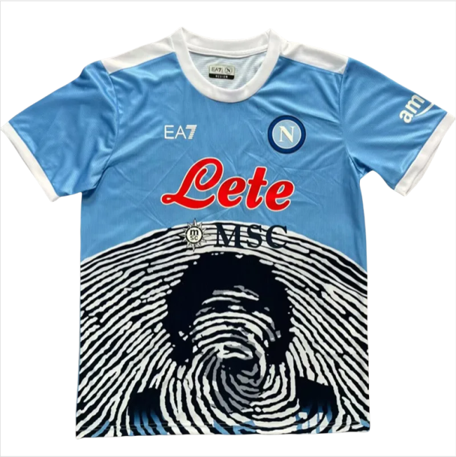21-22 Napoli Sky blue Commemorative Edition Fans Soccer Jersey
