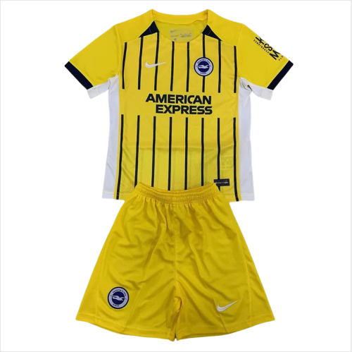 24-25 Brighton Away Kids Soccer Jersey