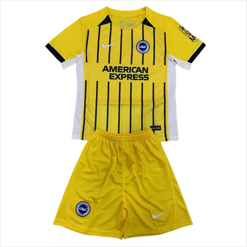 24-25 Brighton Away Kids Soccer Jersey