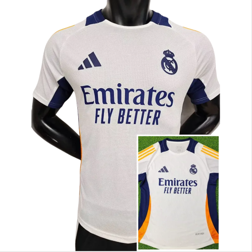 24-25 Real Madrid White Player Version Training shirts