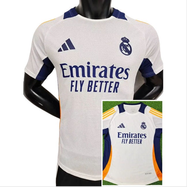 24-25 Real Madrid White Player Version Training shirts