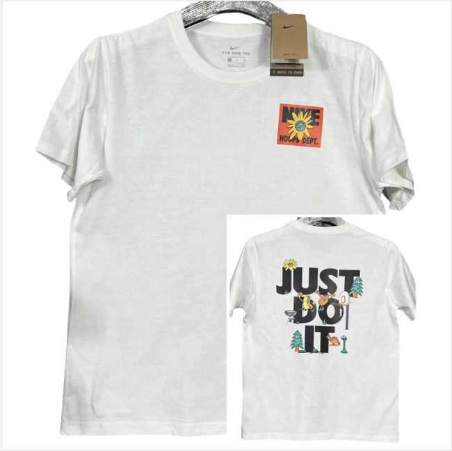 T220 NK White High Quality Casual T-Shirt