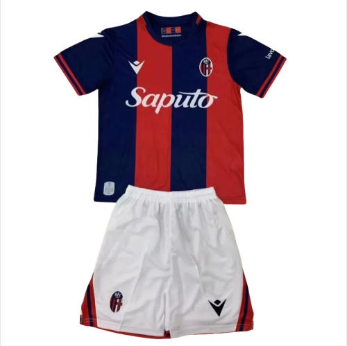 24-25 Bologna Home Kids Soccer Jersey