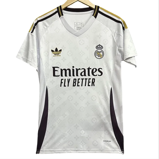 24-25 Real Madrid White Joint Edition Fans Soccer Jersey