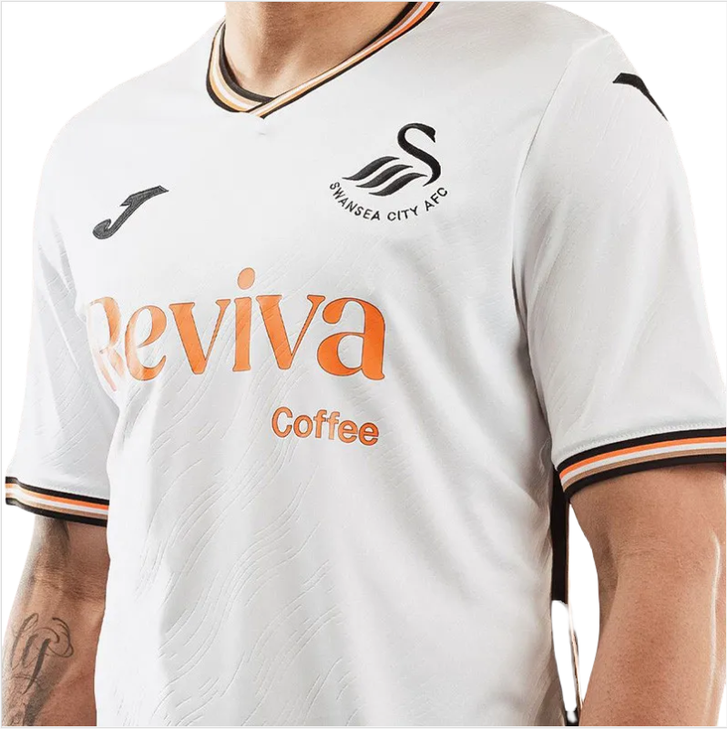 24-25 Swansea City Home Fans Soccer Jersey