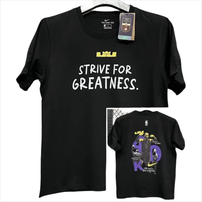 T275 JAMES Black High Quality Casual T-Shirt